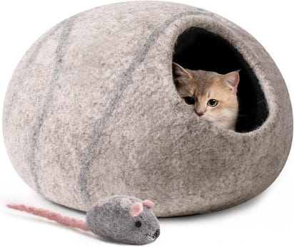 Wool-Felt Cat Cave