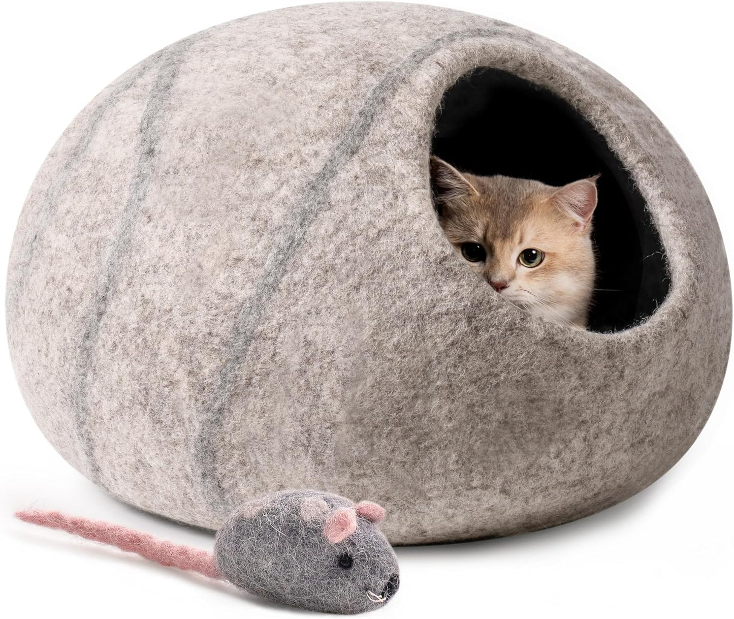 Wool-Felt Cat Cave
